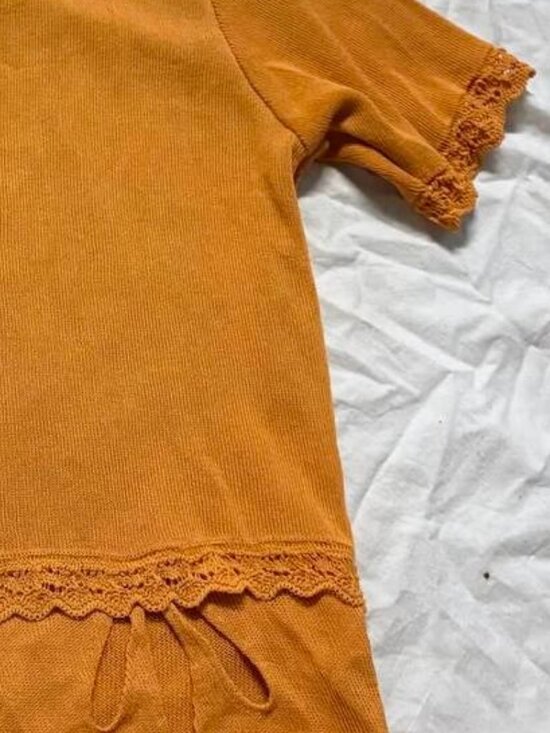 Orange Knit Top - Picture 3 of 3